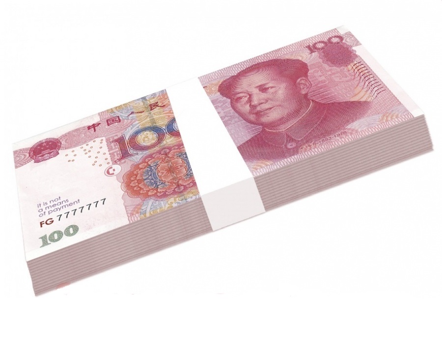 Каталог Шуточные купюры - "бабки" 100 юаней (пачка от магазина Смехторг
