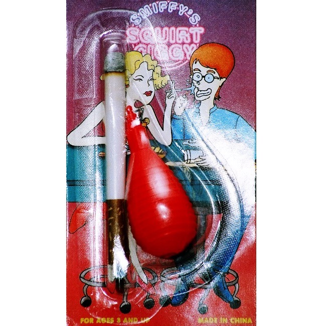 картинка Брызгалка, имитация сигареты с грушей от магазина Смехторг