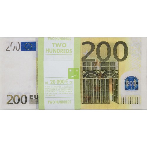 картинка Шуточные купюры - "бабки" 200 евро (пачка 100 шт) от магазина Смехторг