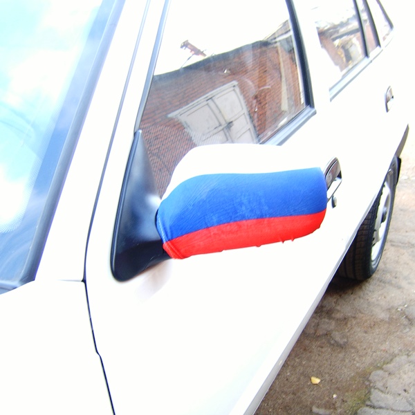картинка Чехлы на автозеркала (флаг РФ , 2 шт.) от магазина Смехторг
