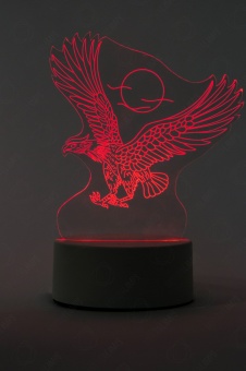 картинка Светильник 3D (ночник) "Орёл" от магазина Смехторг