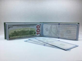 картинка Блокнот отрывной 100 баксов в жесткой обложке от магазина Смехторг