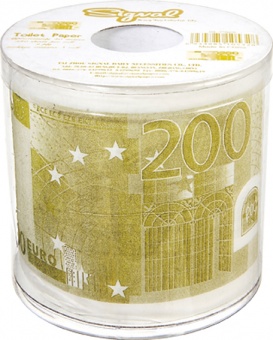 картинка Туалетная бумага  "200 евро" в подарочной уп-ке  от магазина Смехторг