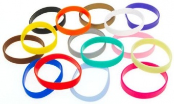 картинка Силиконовые браслеты на руку (10 мм) от магазина Смехторг